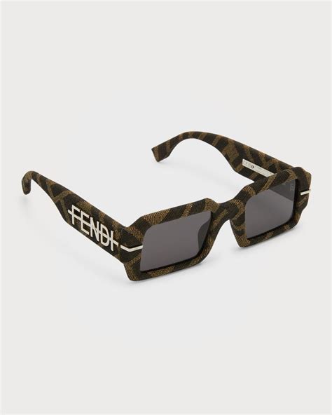 fendi sunglasses ff m0022s 01ed|Fendi Brown Rectangular Sunglasses FF M0022/F/S MVU/70 59.